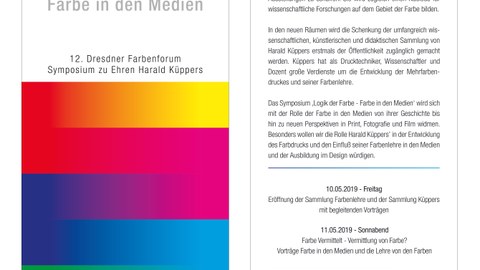 12. Dresdner Farbenforum - Flyer