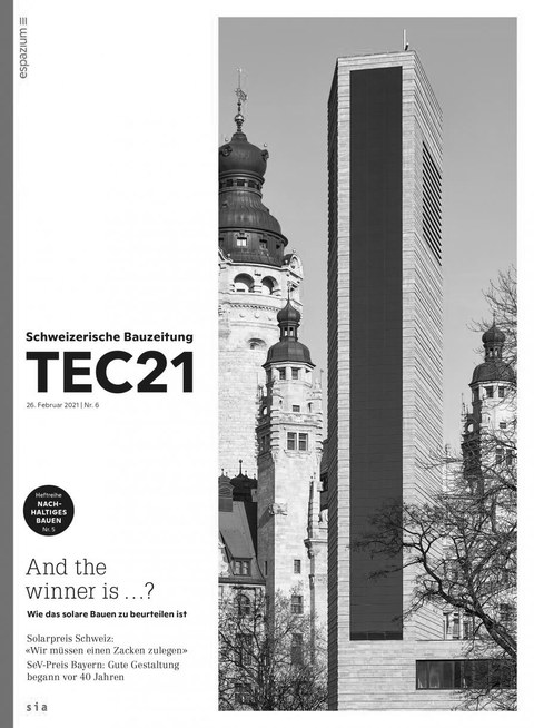 St. Trinitatis auf Cover der Zeitschrift TEC21