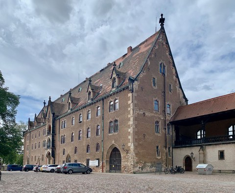 Das Kornhaus auf dem Meißner Burgberg.