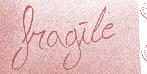 Schriftzug "fragile"