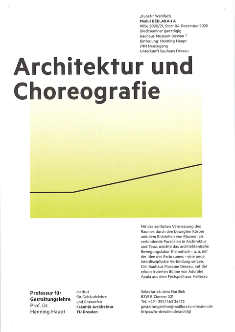 Architektur und Choreografie