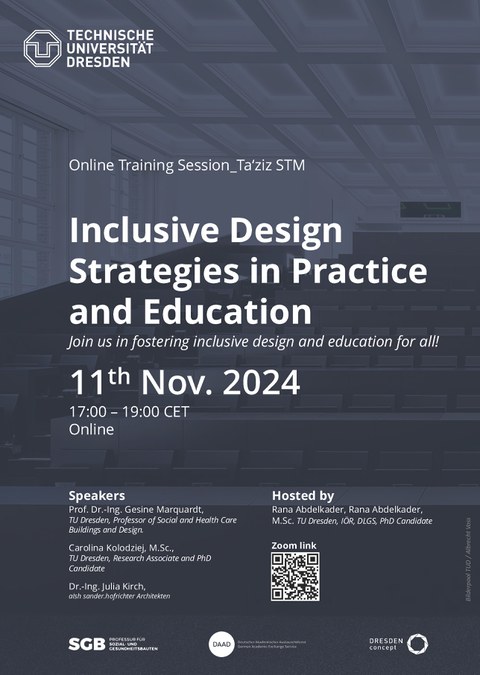 Event Poster Inlcusive Design Strategies in Practice and Education