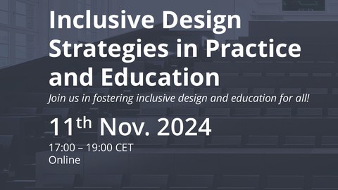 Event Poster Inlcusive Design Strategies in Practice and Education