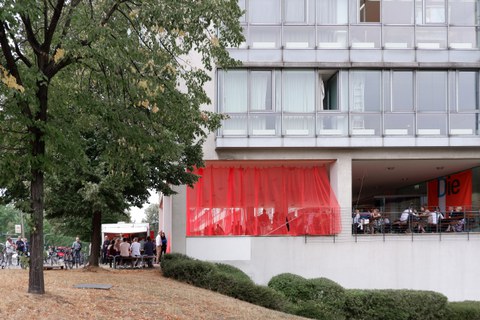 Hier sehen sie den Eingansbereich zu Abschlussveranstaltung "Die Finale" 2022