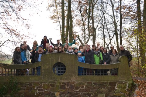 Foto zeigt das Gruppenbild der Teilnehmer des Pflegeeinsatzes in Thammenhain 2018.