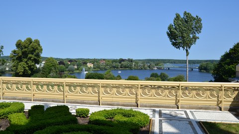 Blick von Schloss Babelsberg