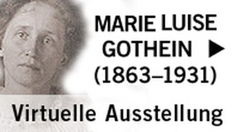 Foto zeigt Plakat zur Ausstellung von Marie Luise Gothein.