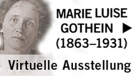 Foto zeigt Plakat zur Ausstellung von Marie Luise Gothein.