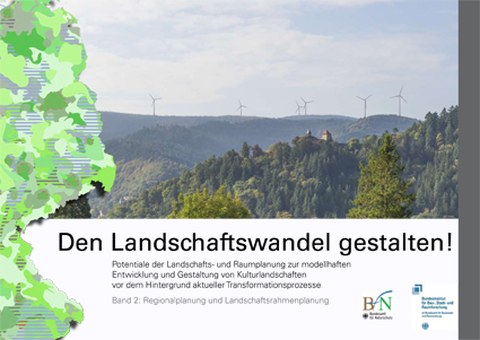 Deckblatt zur Broschüre "Den Landschaftswandel gestalten" Band 2: Regionalplanung und Landschaftsrahmenplanung