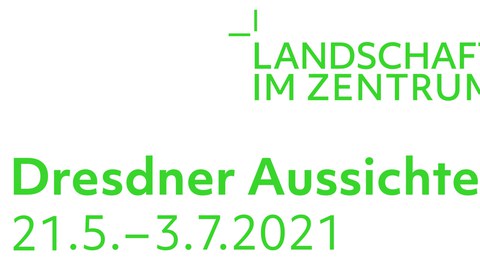 Schriftzug Dresdner Aussichten Ausstellung