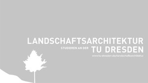 Deckblatt des Flyers zu "Landschaftsarchitektur studieren an der TU Dresen"