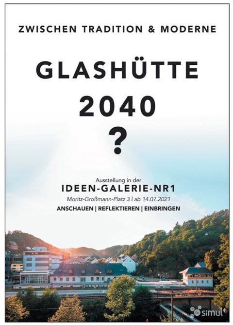 Plakat Ausstellung Glashuette