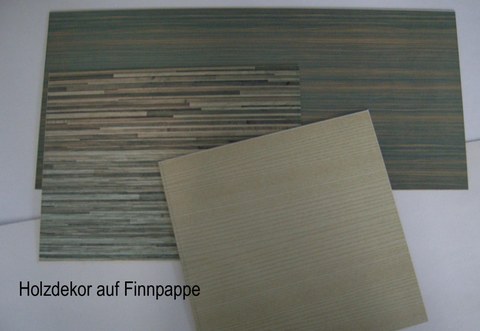 Muster Holzdekore auf Finnpappe