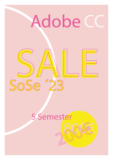 Adobe CC Sale SoSe 23 für 200€