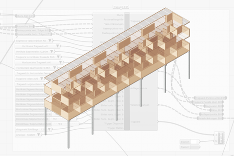 Parametrische Planungsprozesse zur Nachverdichtung in Holzbauweise