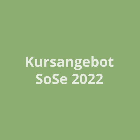 Ankündigung SoSe 2022