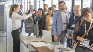 Empfang der Besucher