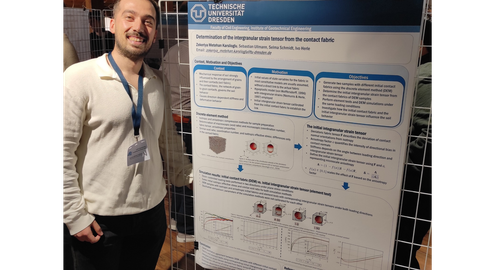 Metehan Karslioglu bei der Poster-Session.