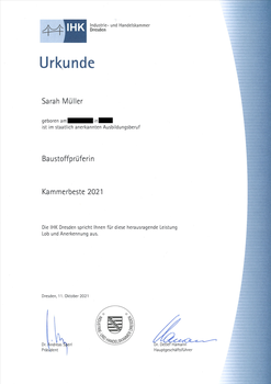 Auszeichnung Sarah Müller