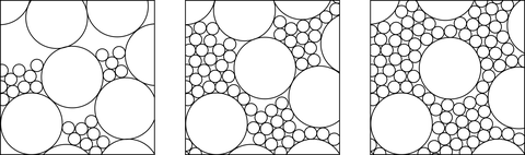 Influence of the fines content in binary mixtures