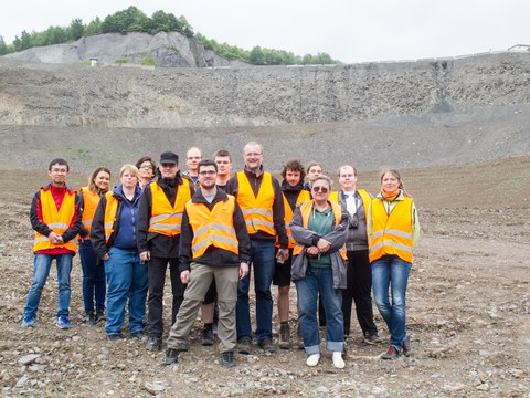 Gruppenbild der Exkursion 2015