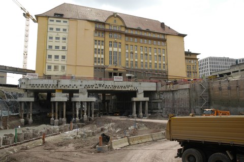 Gebäude der Reichsbahnverwaltung in Stuttgart