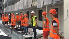 Baustellenexkursion zum „Haus am Postplatz“