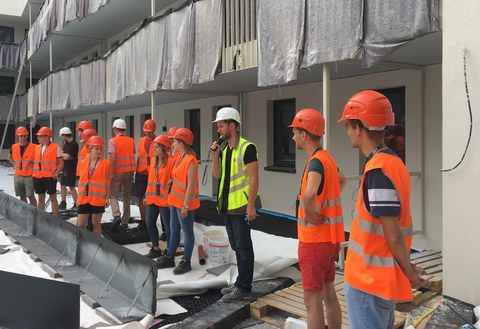 Baustellenexkursion zum „Haus am Postplatz“