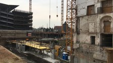 Baustelle Tafelhof-Palais Nürnberg Studenten