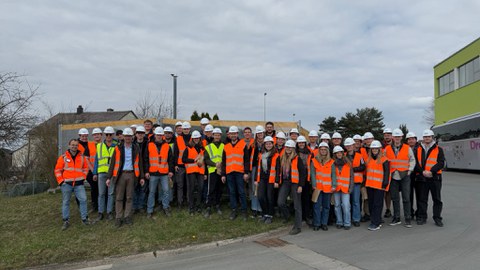 Gruppenbild der Teilnehmer der Frühjahrsexkursion 2025 