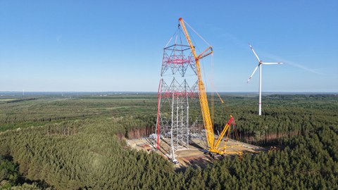 Höhenwindrad in Schipkau