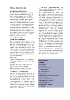 Bild 2. Seite Alumni Newsletter