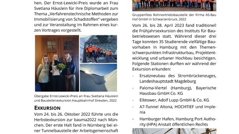 Seite 1 des Alumni-Newsletters. Zur barrierefreien Darstellung bitte das PDF auf dieser Seite verwenden.