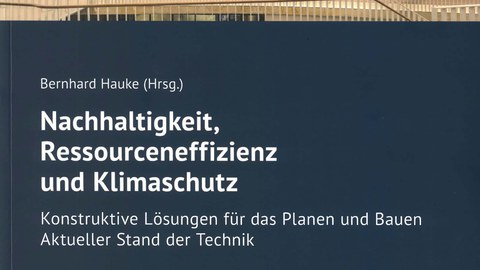 Deckblatt des Buches "Nachhaltigkeit, Ressourceneffizenz und Klimaschutz"