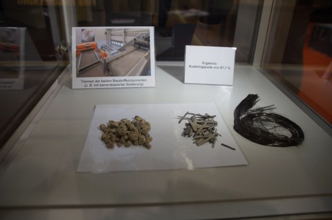 C³ Messestand BAU2019 Vitrine Abbruch