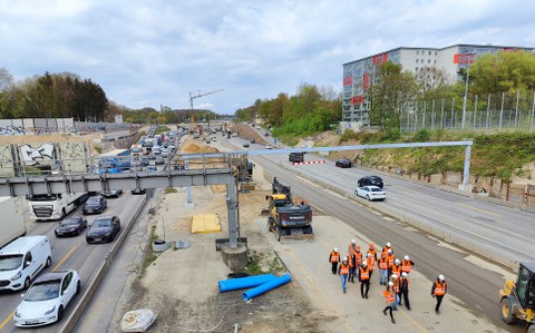 Autobahnbaustelle