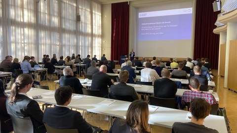 6. Industrieseminar zum Thema Beton-3D-Druck an der TU Dresden