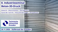 Poster zum 8. Industrieseminar Beton-3D-DRUCK