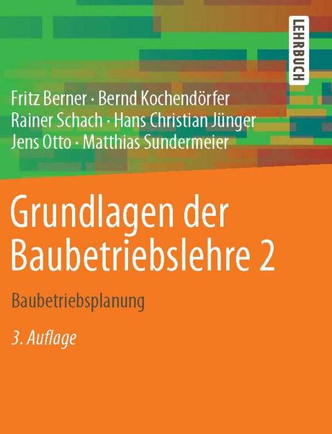 Deckblatt Baubetriebslehre 2 Auflage 3