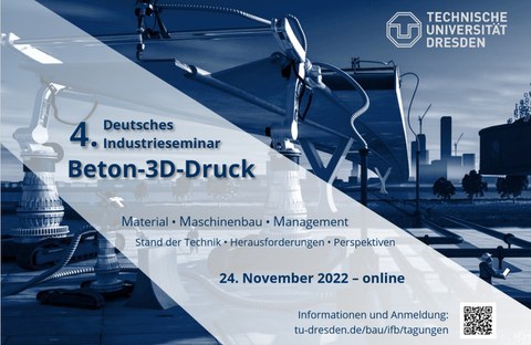 Ankündigung 4. Deutsches Industrieseminar Beton-3D-Druck