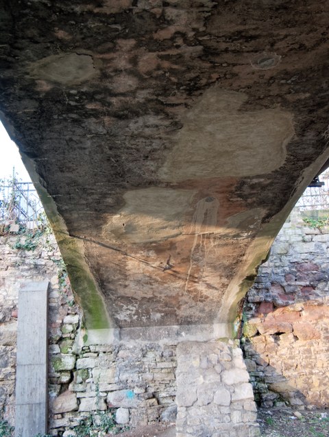 Thainburgbrücke Naumburg, Zustandsbild Beton Unterseite