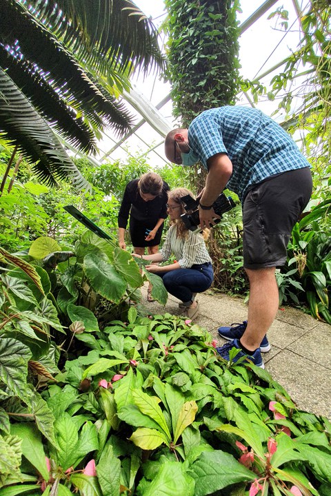 Lernen von der Natur – Dreharbeiten im Botanischen Garten Dresden