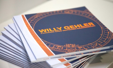 Broschüre zur Ausstellung über Willy Gehler in der SLUB 2018