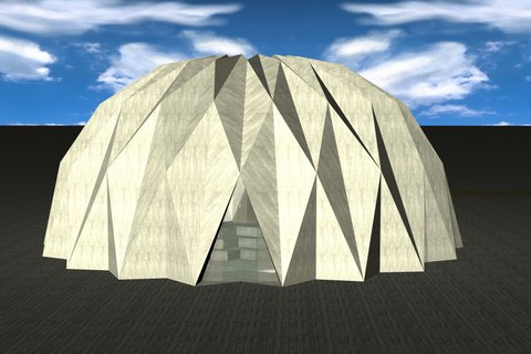 Visualisierung der Oridome-Kuppel