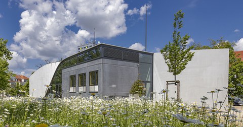 Carbonbetonhaus CUBE auf dem Campus der TU Dresden