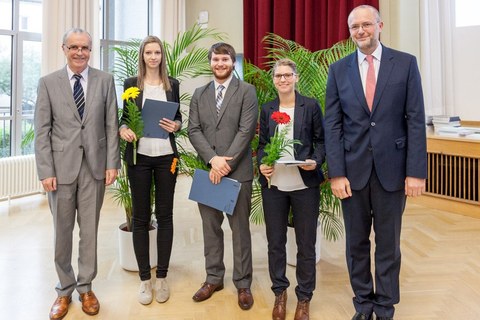 Photo shows the satisfied winners of the Gottfried Brendel Prize 2016
