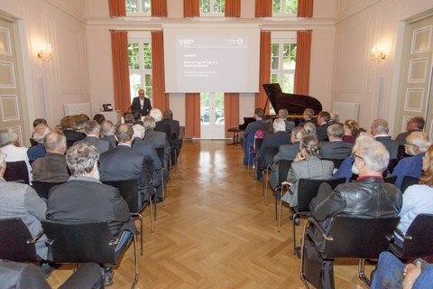 Foto zeigt die Festveranstaltung zur feierlichen Verleihung des Kurt-Beyer-Preises 2018 im Festsaal des Rektorats