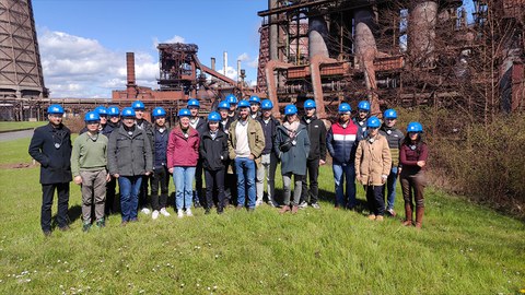 Gruppenfoto Exkursion bei der Salzgitter AG 