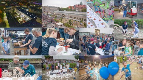 Foto zeigt eine Collage aus mehreren Fotos mit Impressionen der LNDW