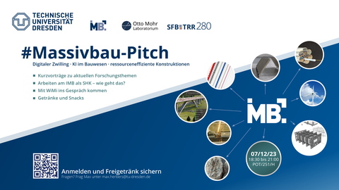 Grafik zeigt Einladung zum Massivbau-Pitch